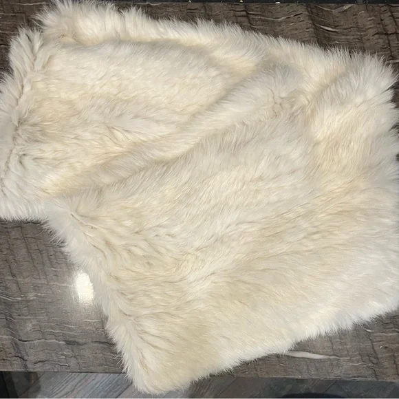 Jocelyn White rabbit fur infinity scarf - worn once - Picture 4 of 6